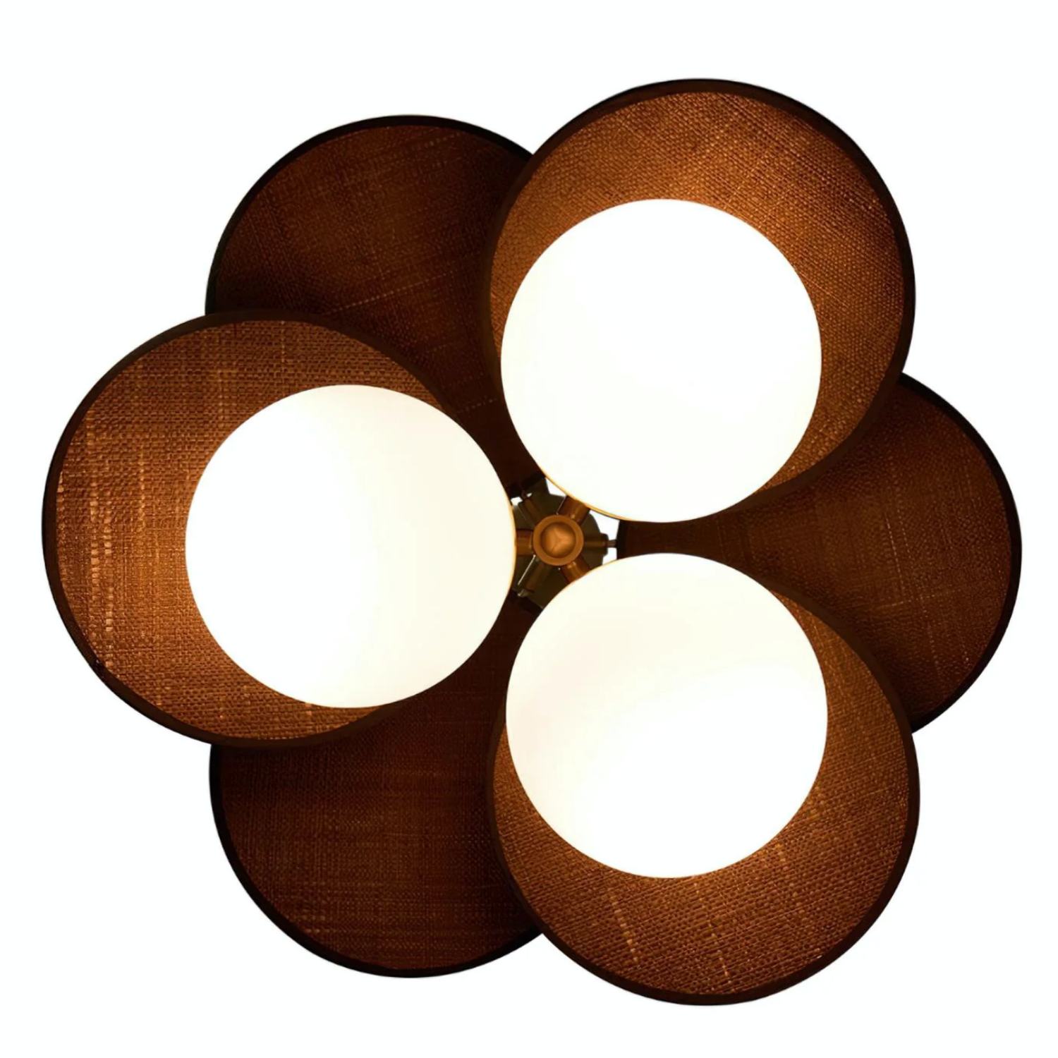 Orrise pendant light viewed from below