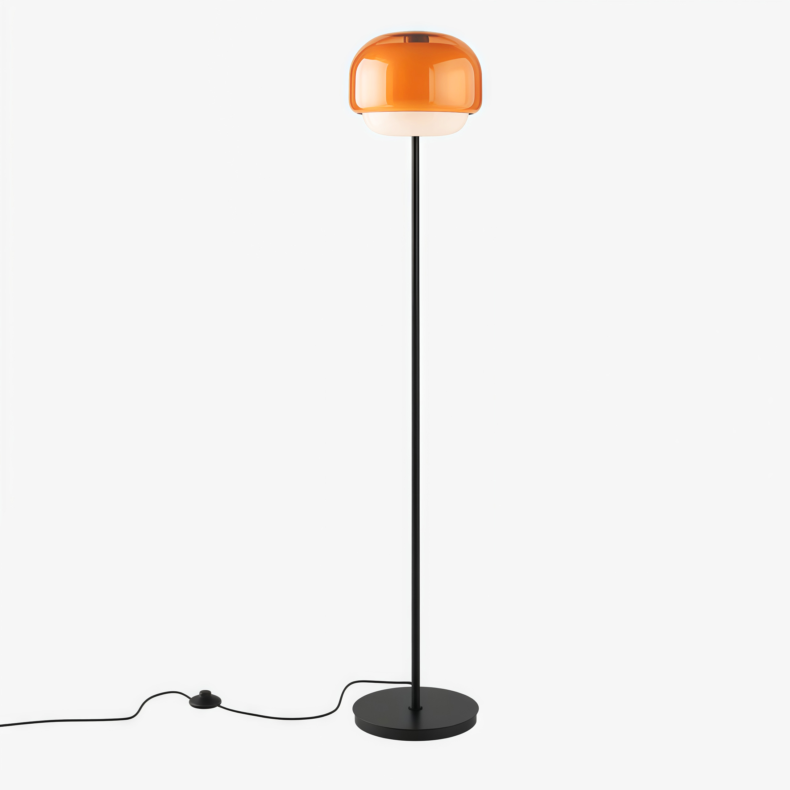 Dark Orange Clinco floor lamp