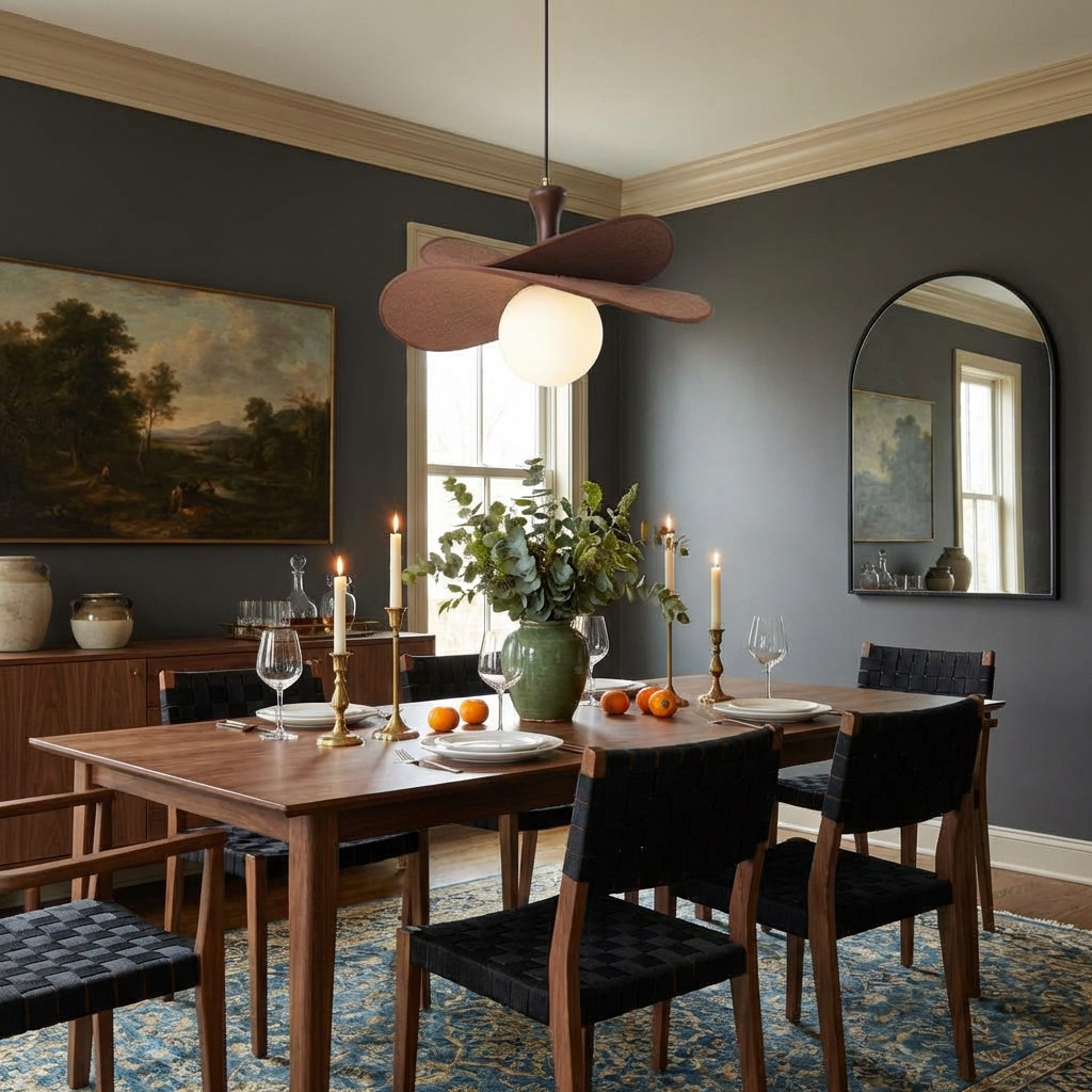 Orrise pendant light above a dining table