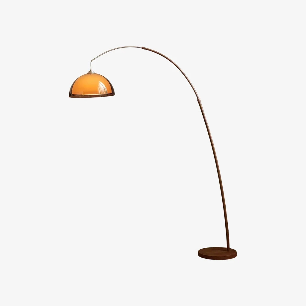 C-Amber-Walnut Color floor lamp