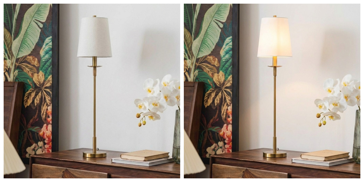 Rowan table lamp in a styled room