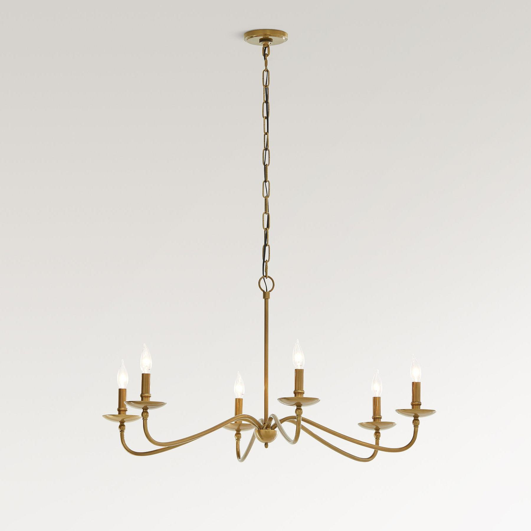 Rowan iron candle chandelier