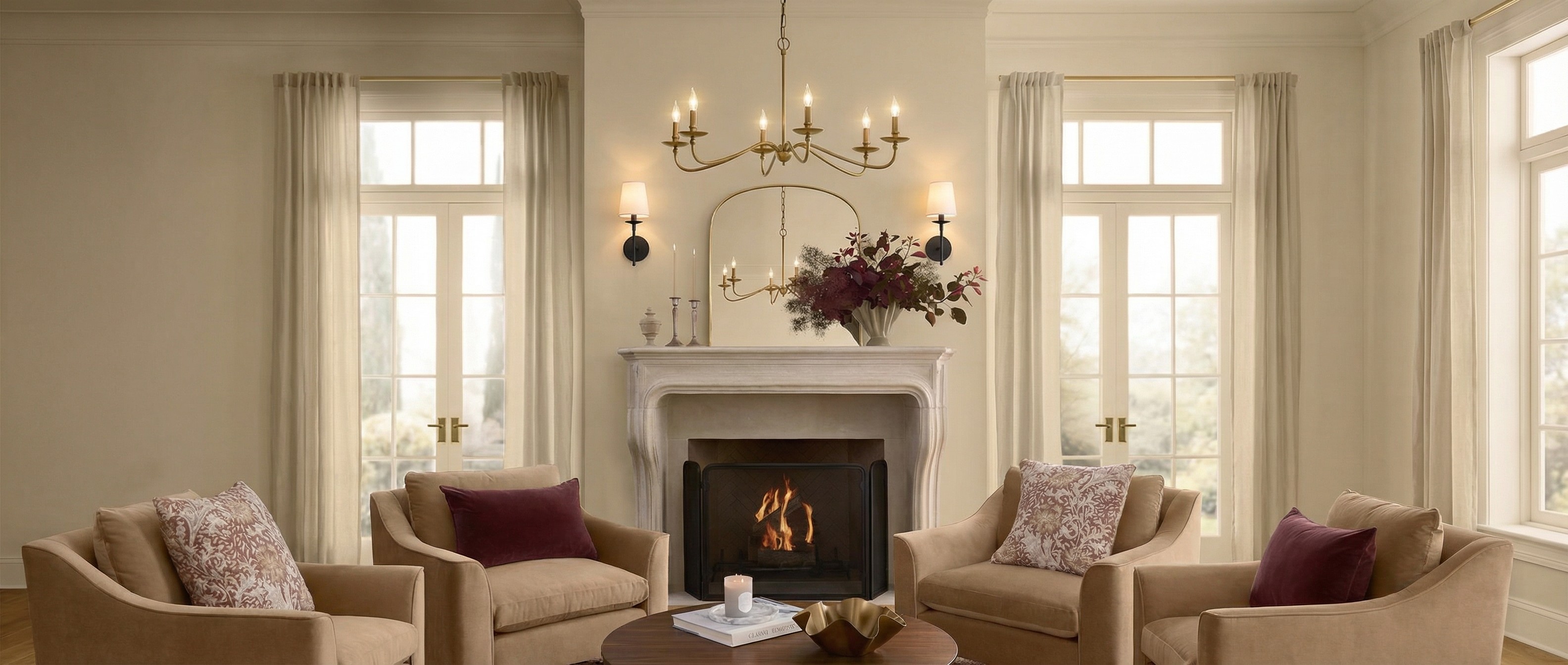 Rowan Collection living room lighting