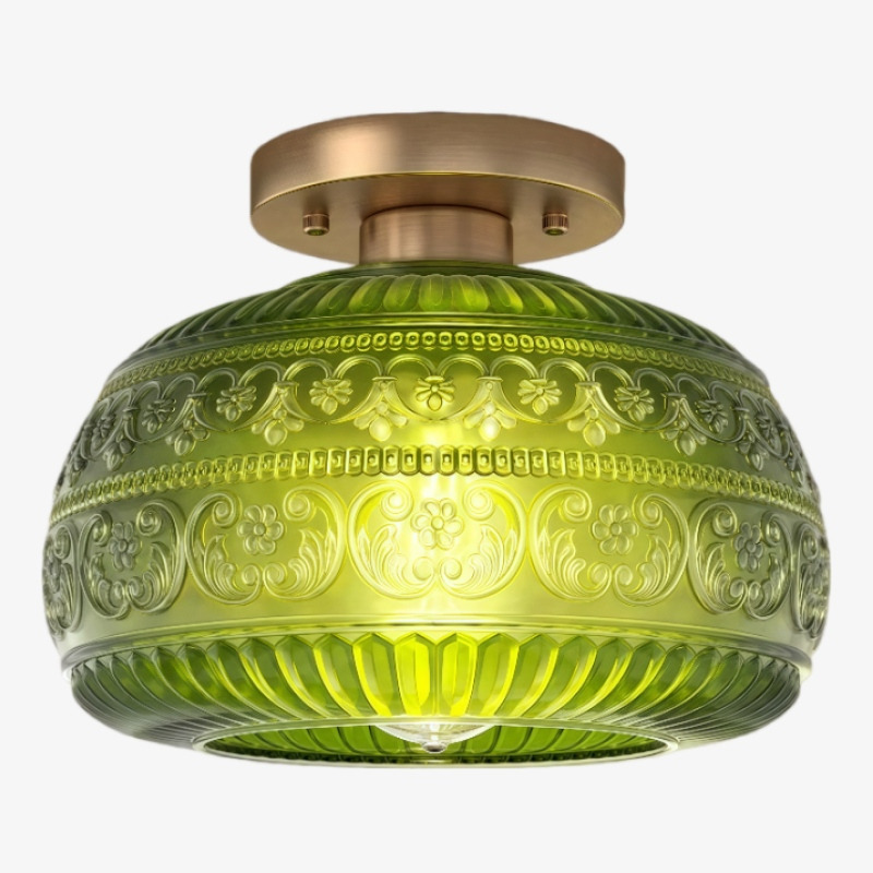 Navello Striped Glass Bottle Pendant Lamp