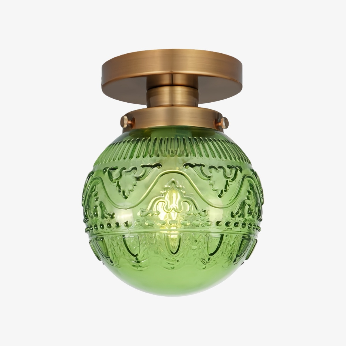 Navello Globe Glass Flush Mount Ceiling Light