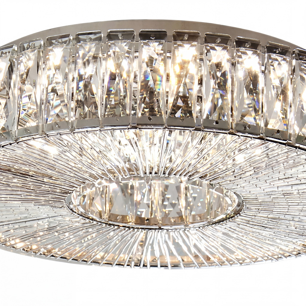 Clear glass detail on Ribella ceiling light