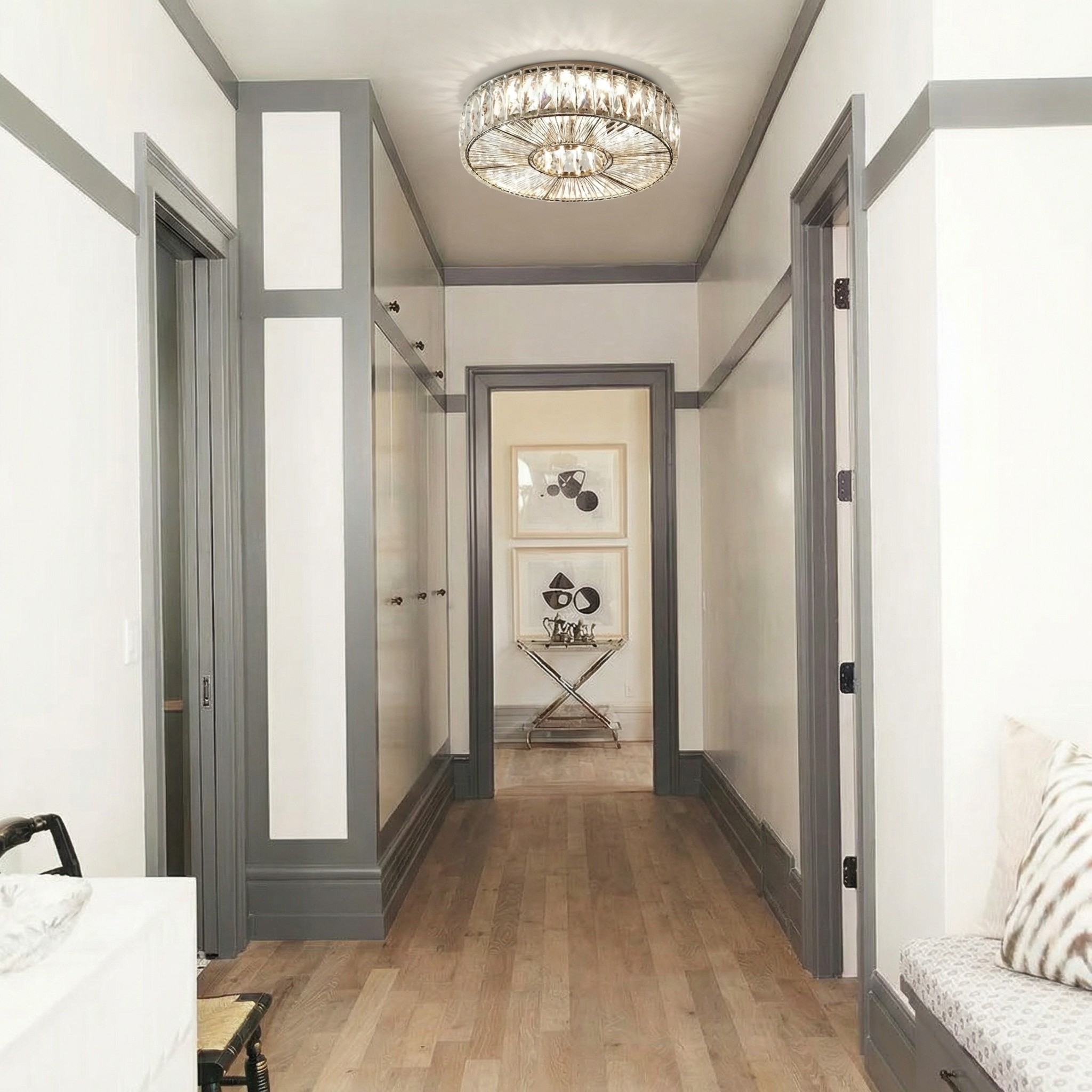 Ribella ceiling light in a corridor