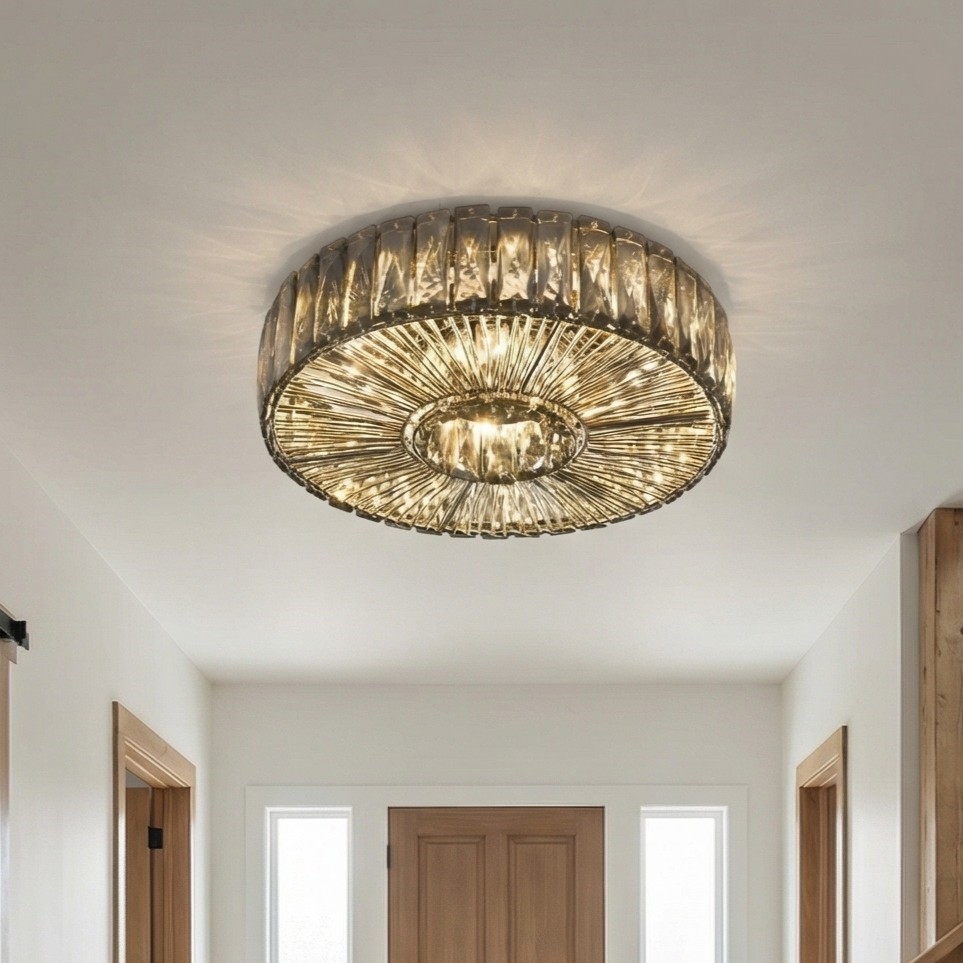 Ribella ceiling light close-up in hallway