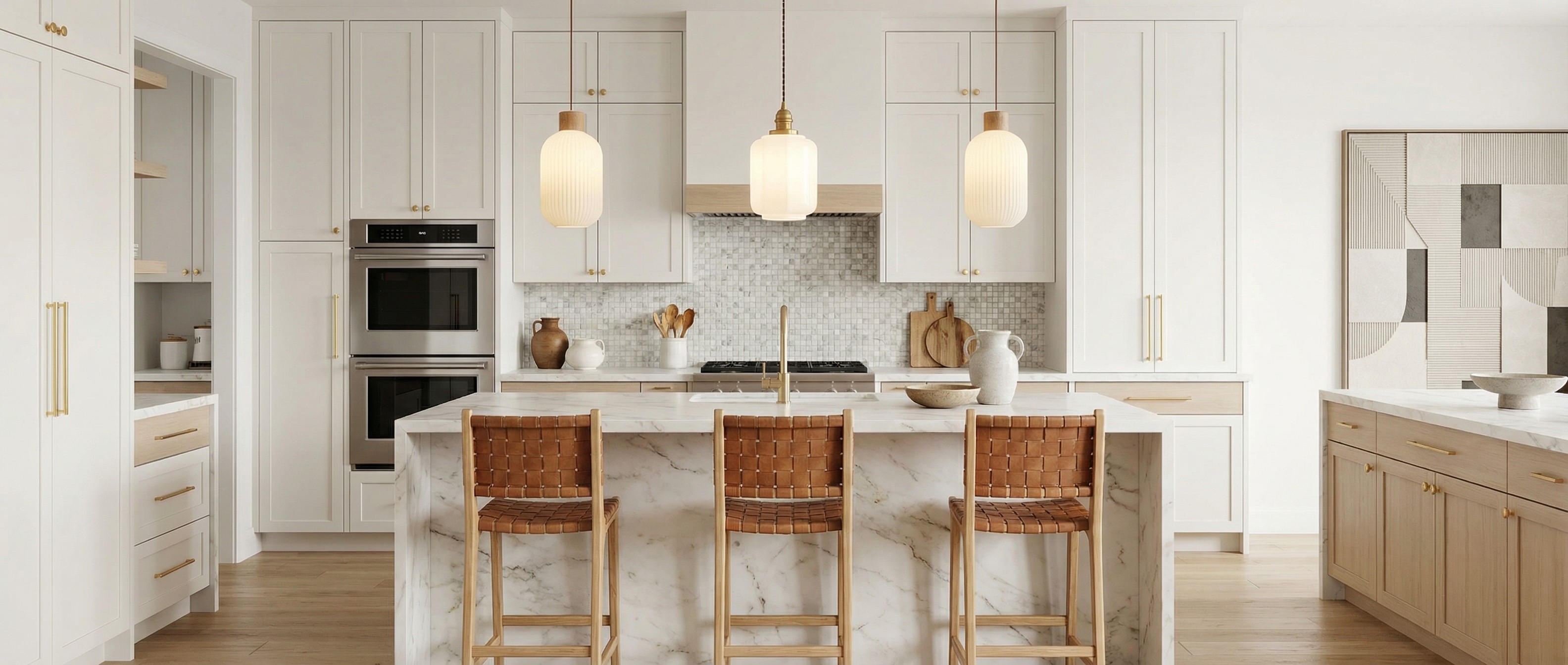 Opalora Collection kitchen lighting scene
