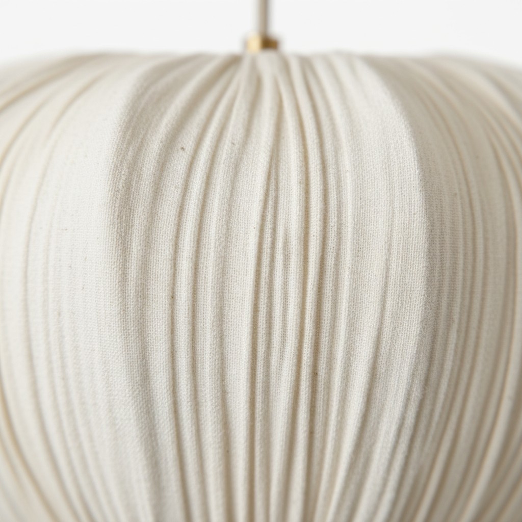 Linbron pleated linen shade texture close-up