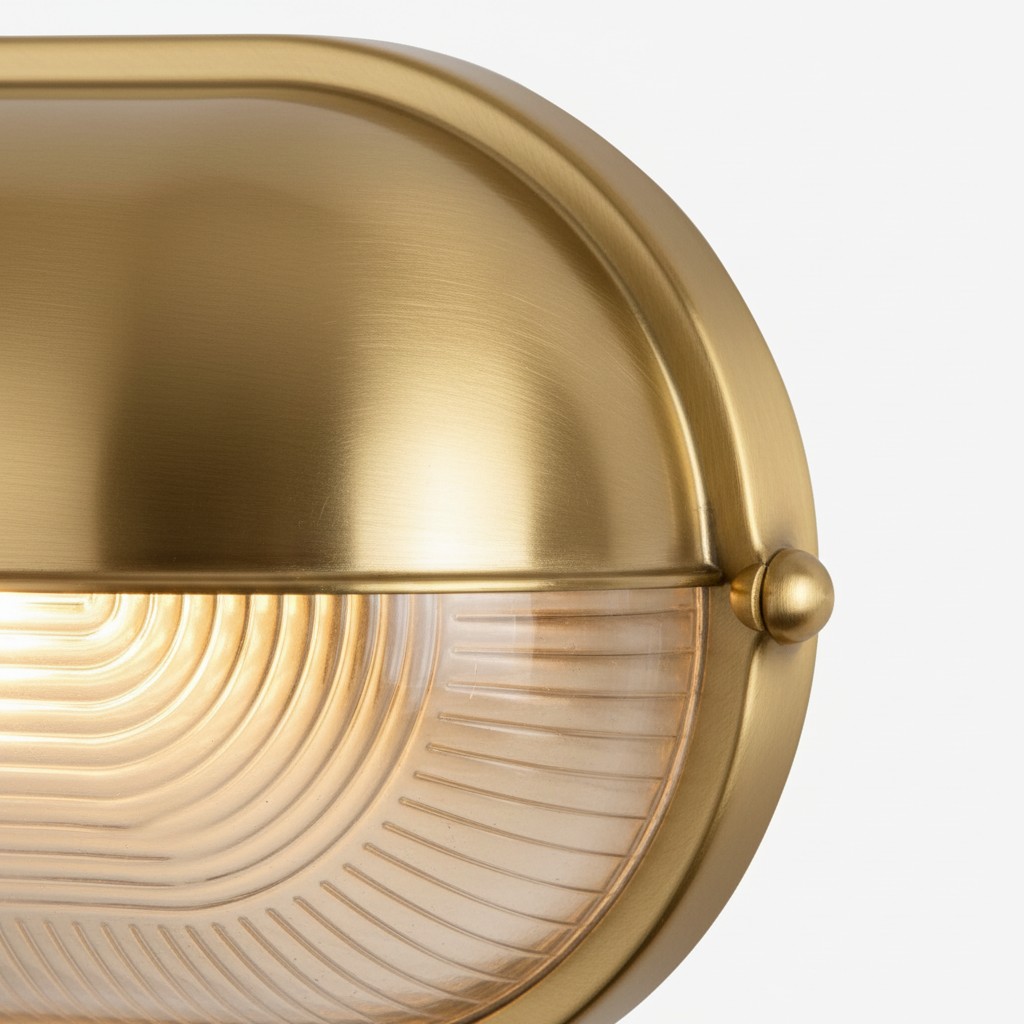 Docka outdoor wall lamp rounded side detail