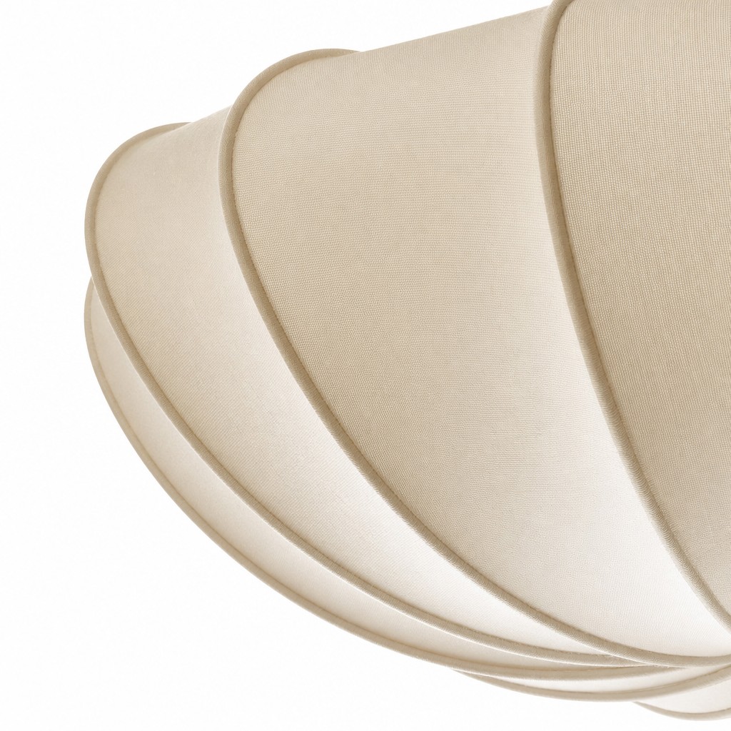 Close-up of the fabric drum shade