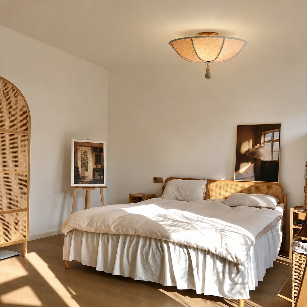 Valoflor ceiling light in a bedroom