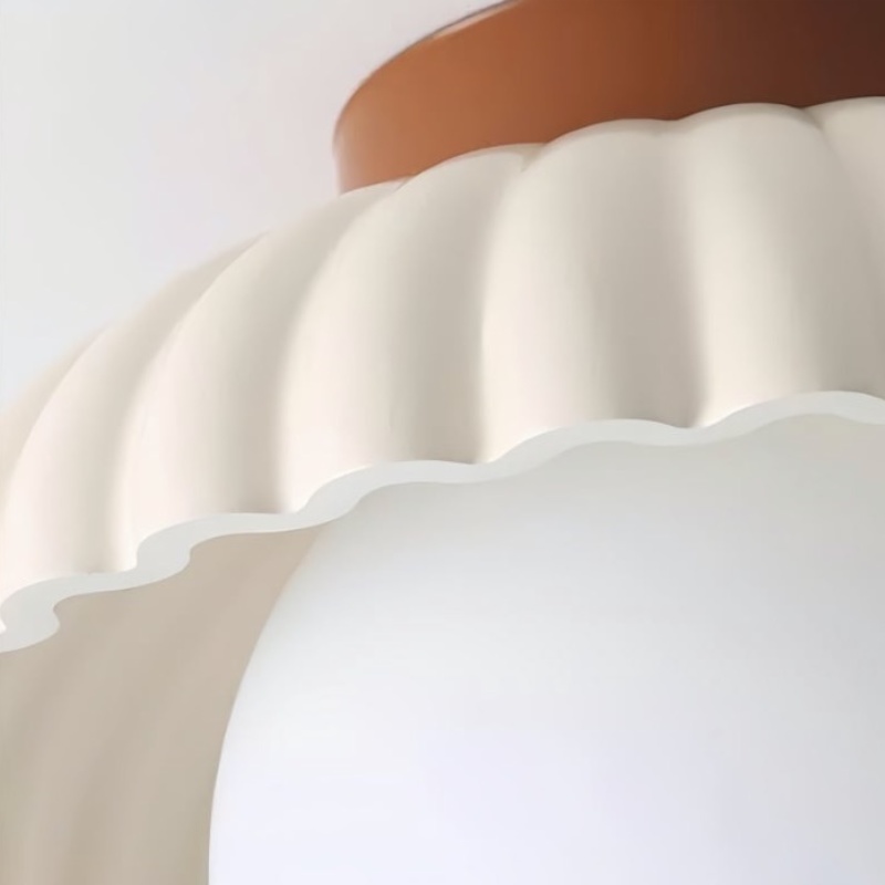 Close detail of Orbion sculptural shade