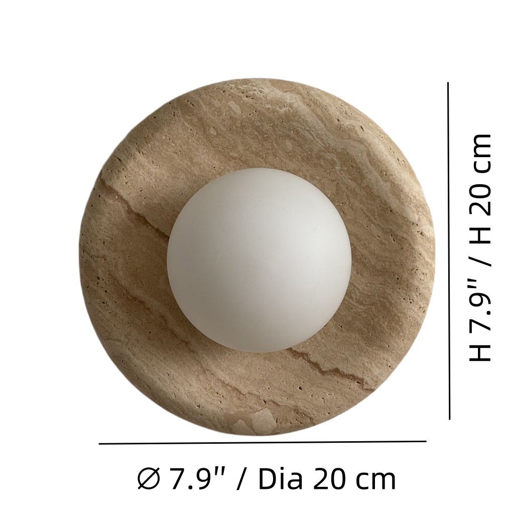 Oria wall sconce dimensions diagram