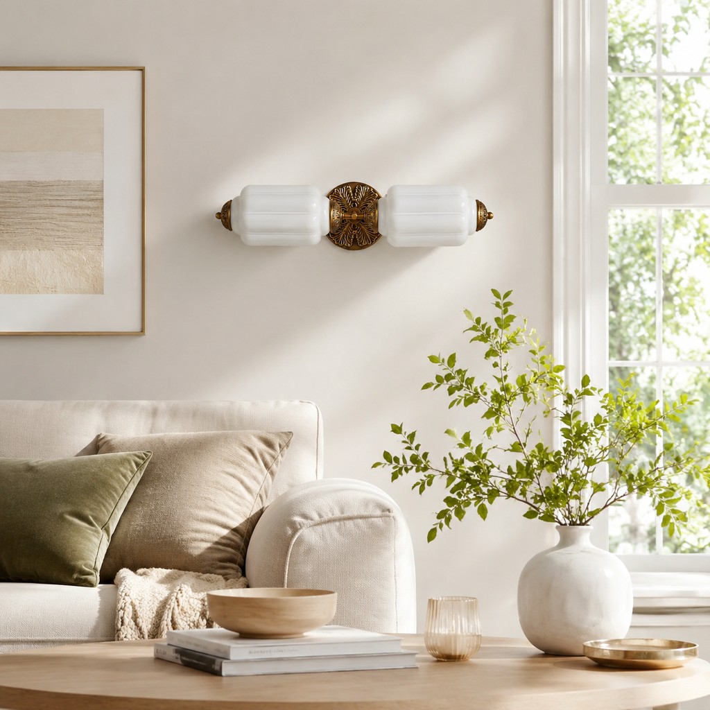Customer photo of Eloise wall sconce in a living room