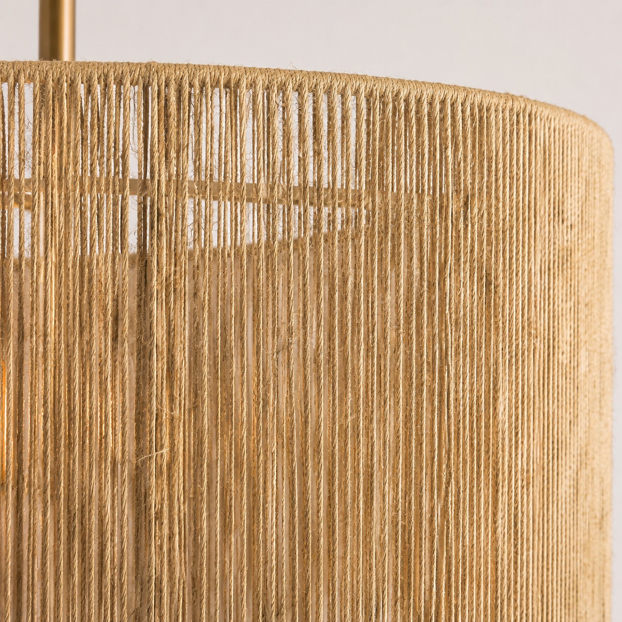 Clear glass shade and filament bulb detail