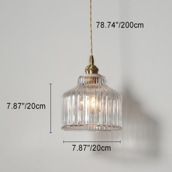 Ripple glass wall sconce size diagram