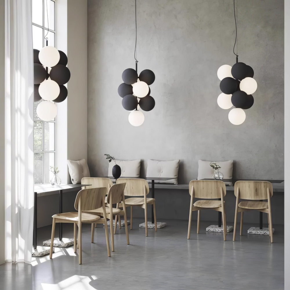 Nordic Black & White Bubble Pendant Light