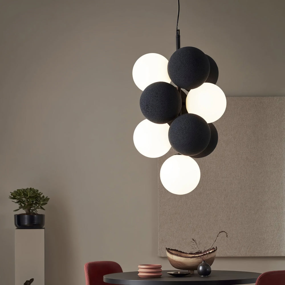Nordic Black & White Bubble Pendant Light