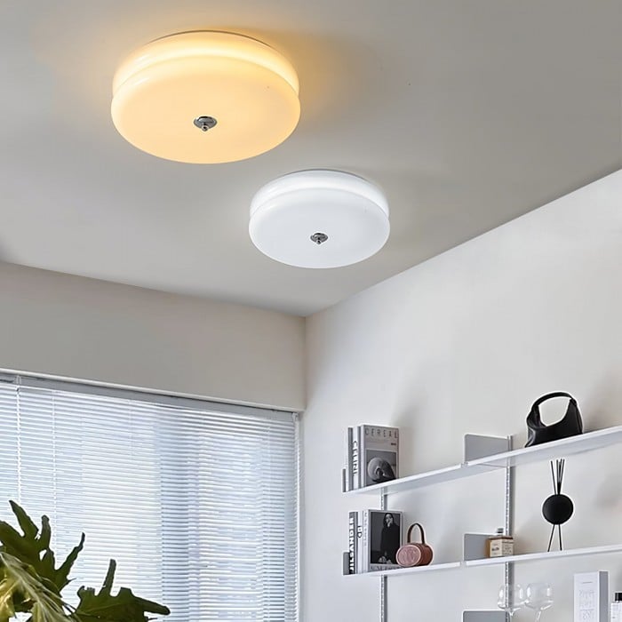 Art Deco Double Layer Disc Ceiling Light S34