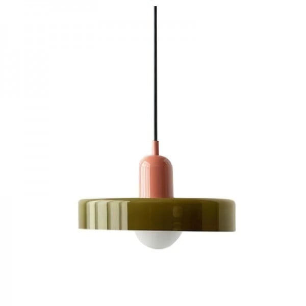 Morandi Disc Orb Glass Pendant Lamp