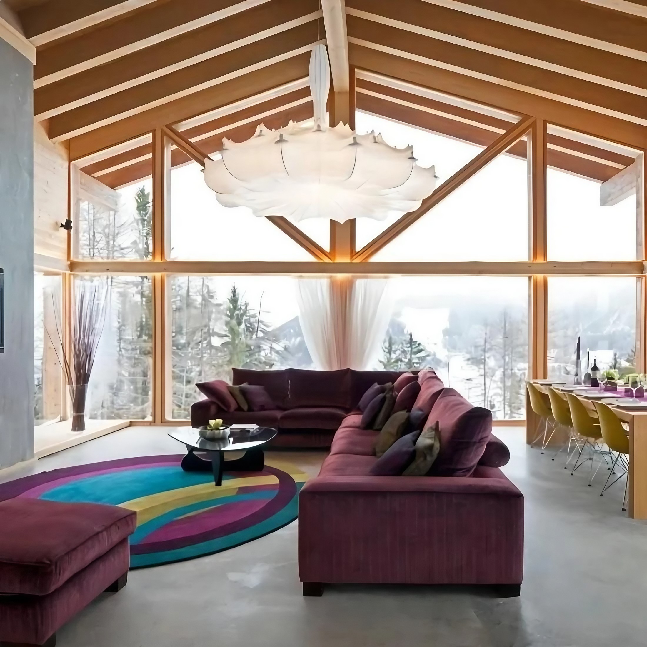 Nordic Cocoon LED Silk Chandelier