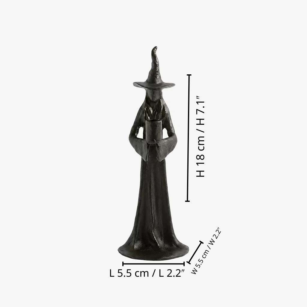 Single Candle size diagram showing 5.5 cm length, 5.5 cm width, and 18 cm height