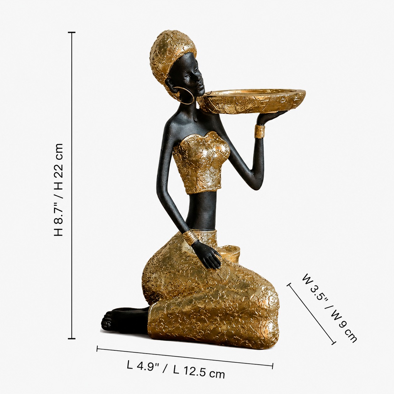 Style B dimensions for Aura candlestick