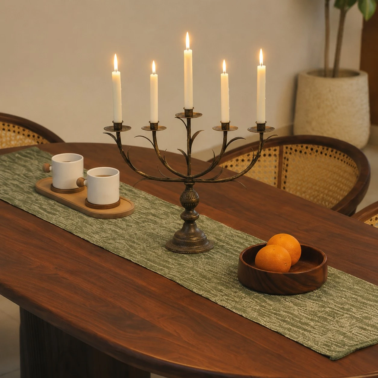 Aura candlestick decorative room scene