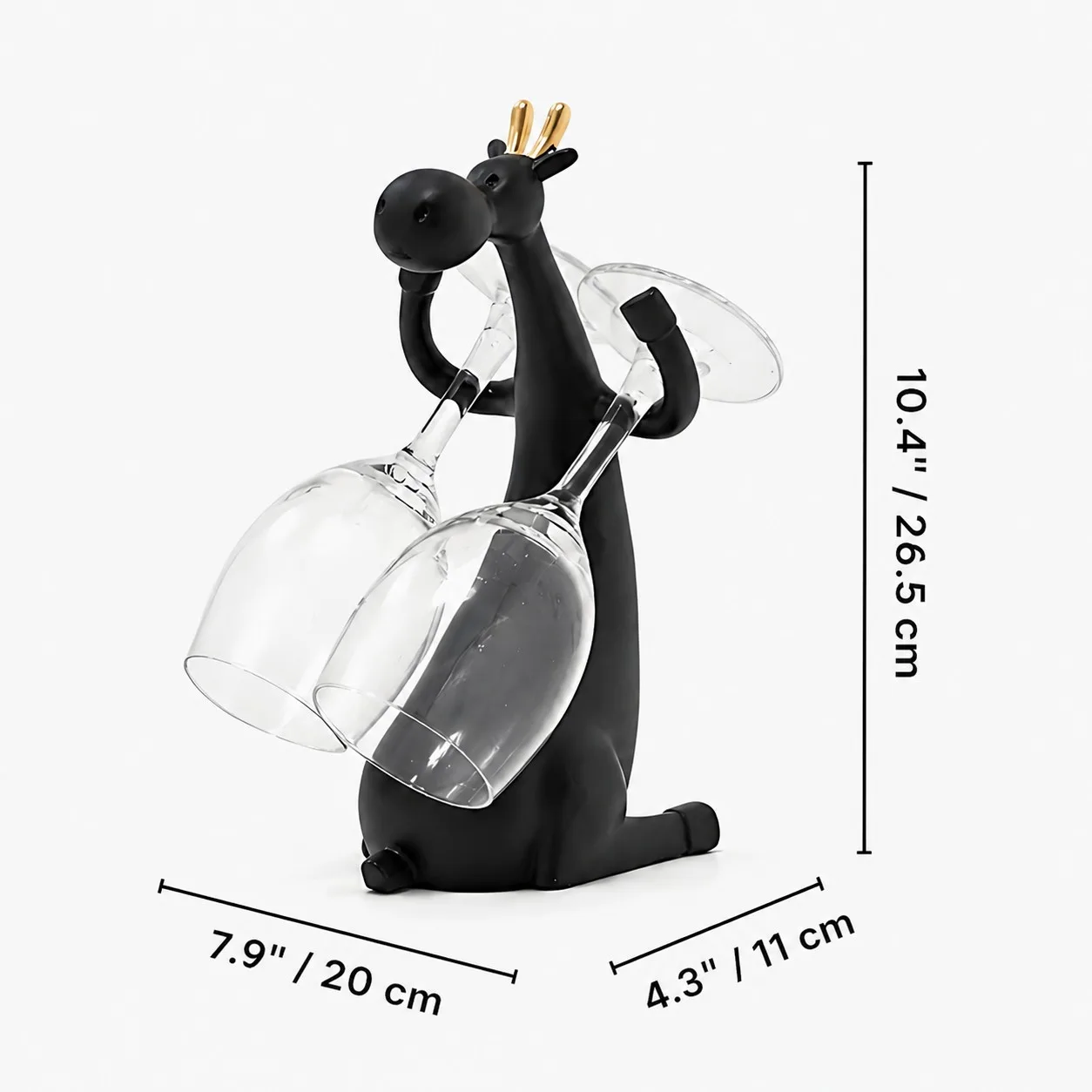 Forma A size diagram with dimensions in inches and centimeters