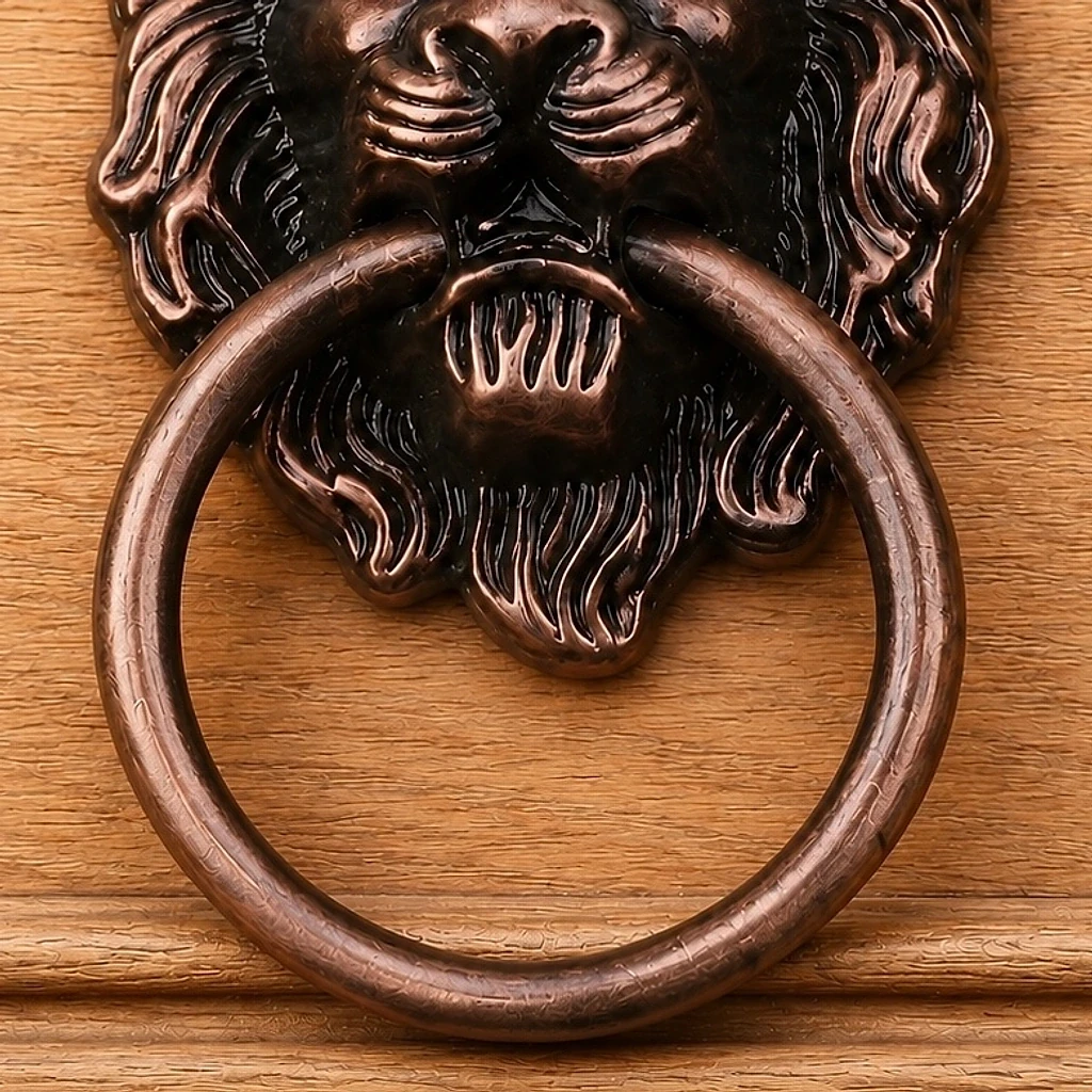 Close-up of lower ring curve and metal wear