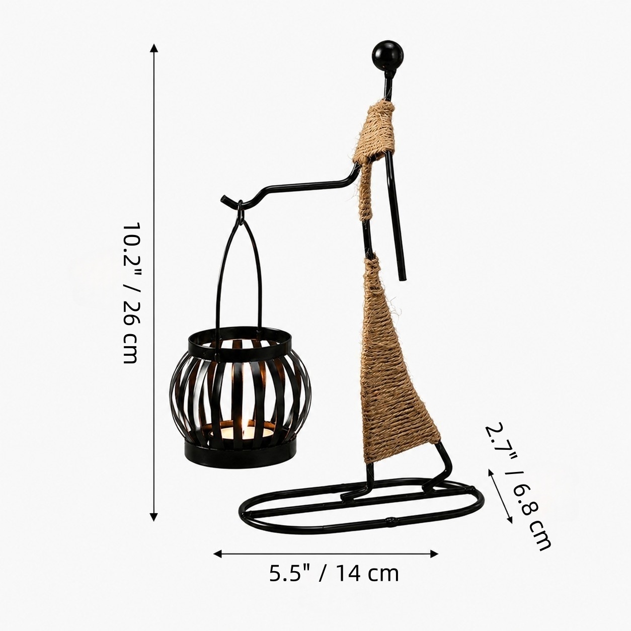 Aura Handheld Lantern dimension diagram