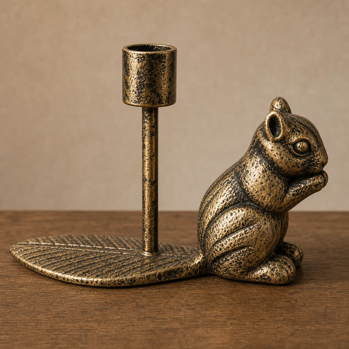 Close-up of sculptural animal base detail