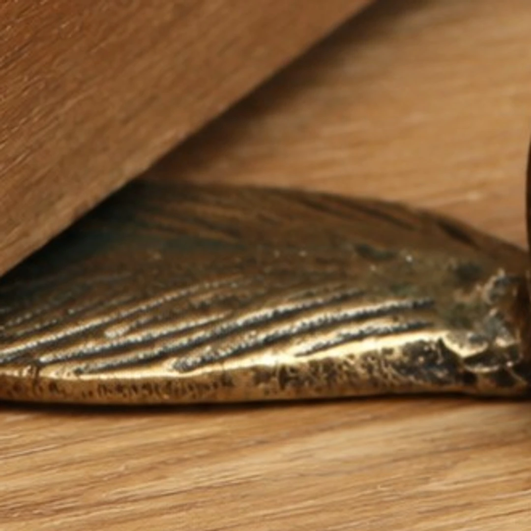Guardian door stopper leaf wedge structure close detail