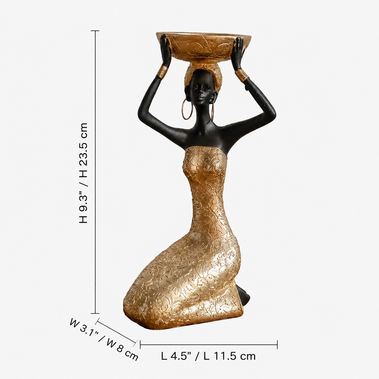 Style A dimensions for Aura candlestick