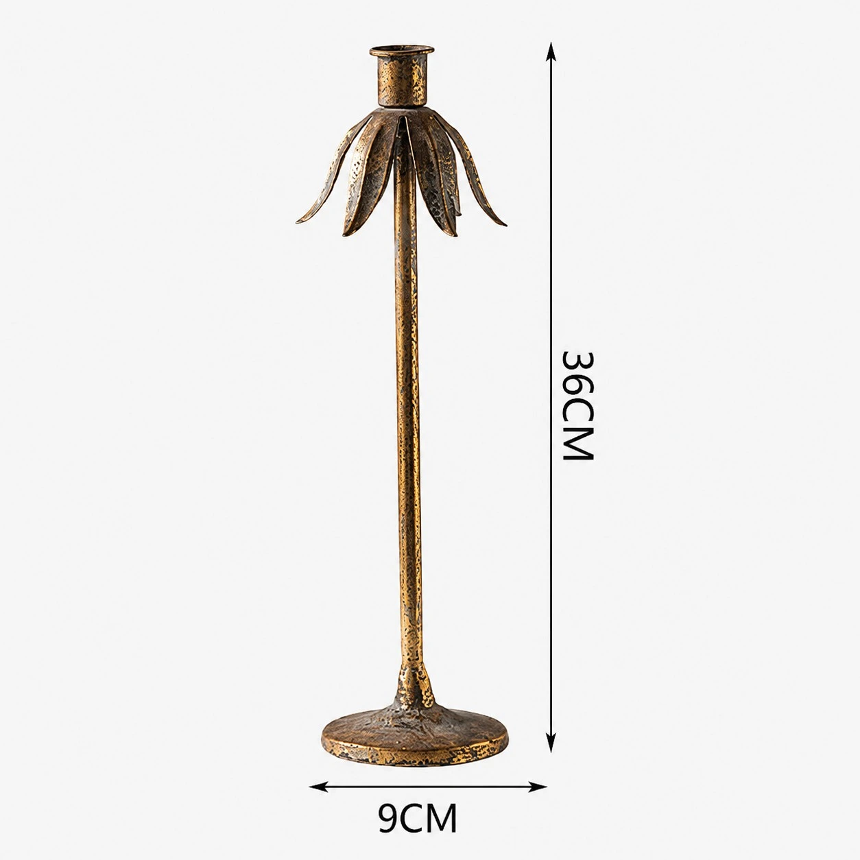 Aura 14.2 inch candlestick dimension image