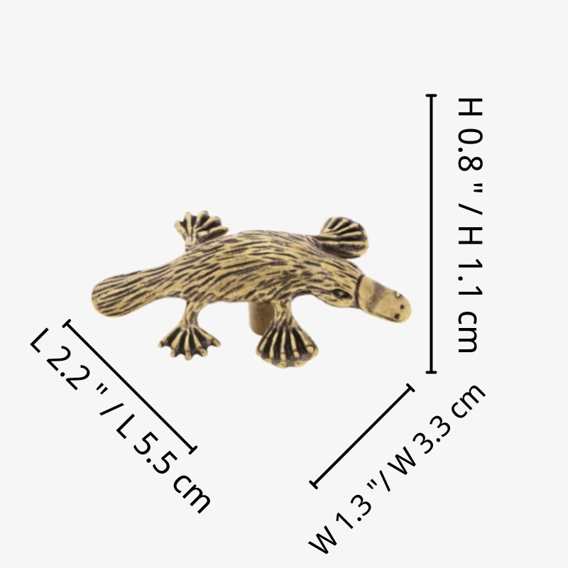 Totem cabinet handle dimensions 2.2 inches by 1.3 inches by 0.8 inches