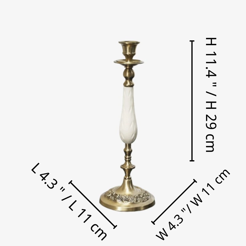 Aura 1 head candlestick dimensions