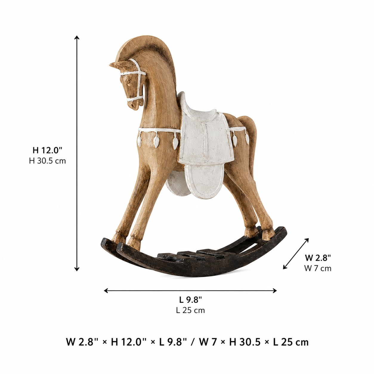 Equora rocking horse dimensions