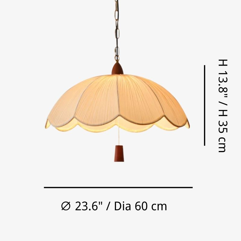 Dimensiones del colgante estilo D 60 cm