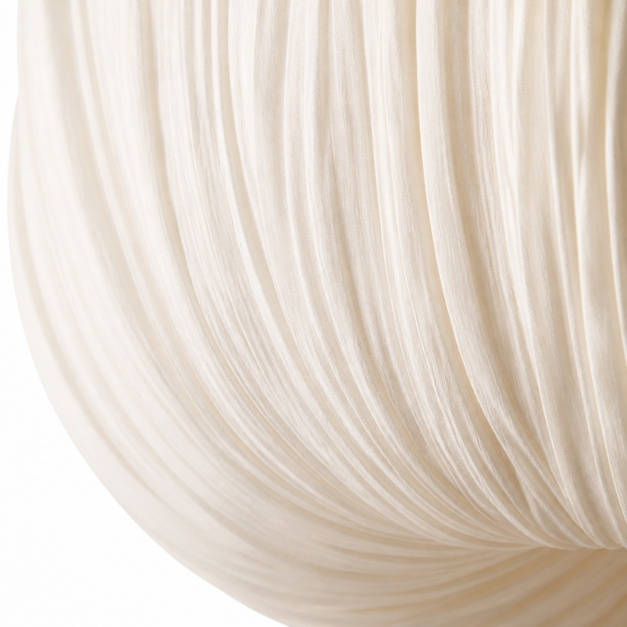 Linbron French pleated fabric ceiling light detail