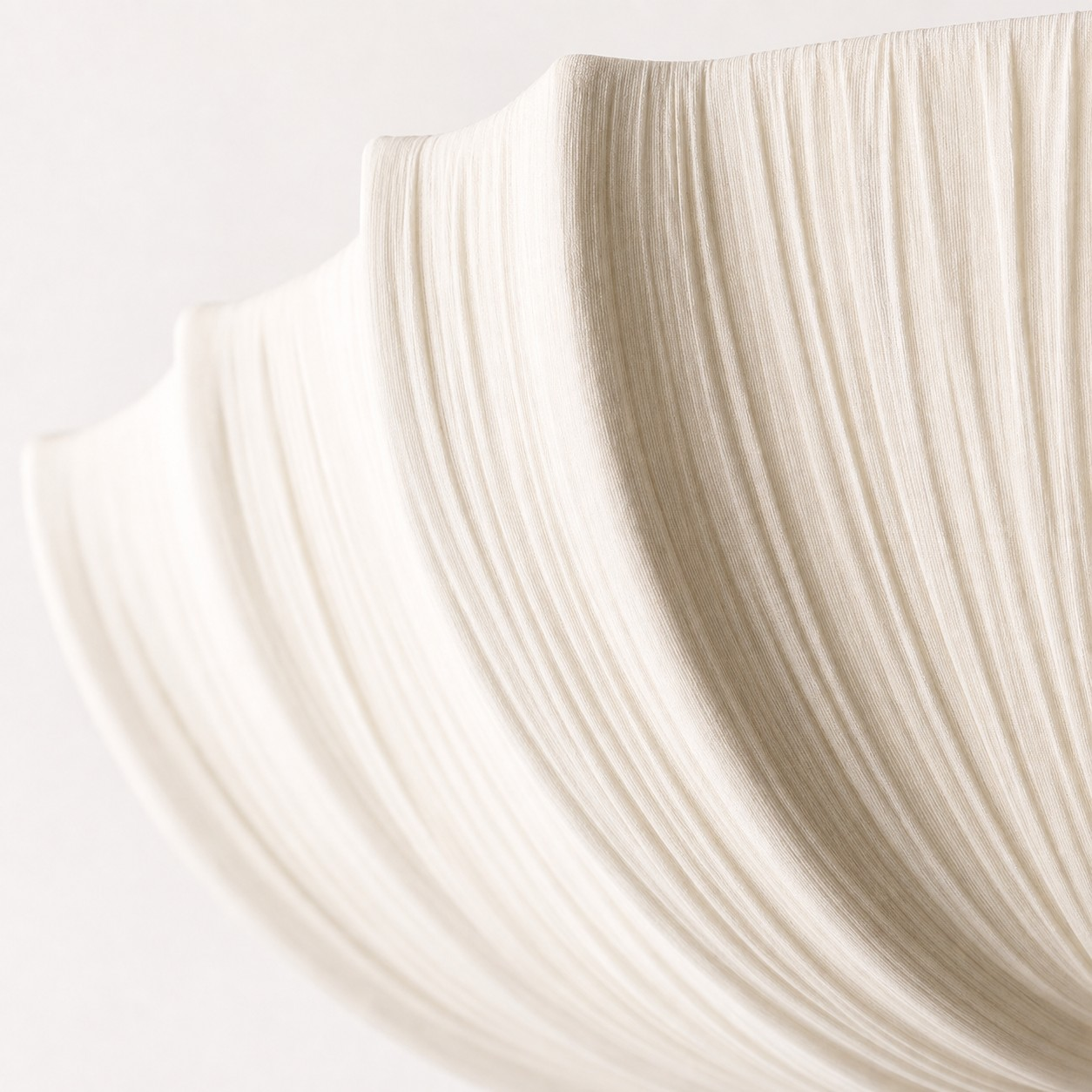 Linbron French pleated fabric ceiling light detail