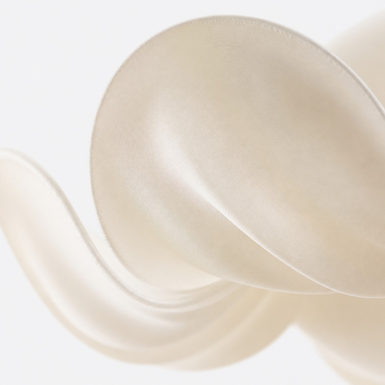 Magnolia ivory fabric floral ceiling lamp detail