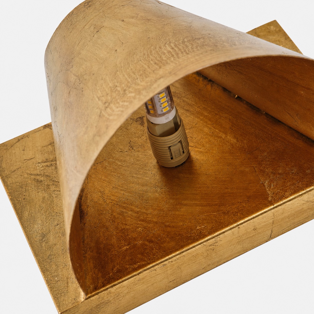 Wall sconce bulb socket detail