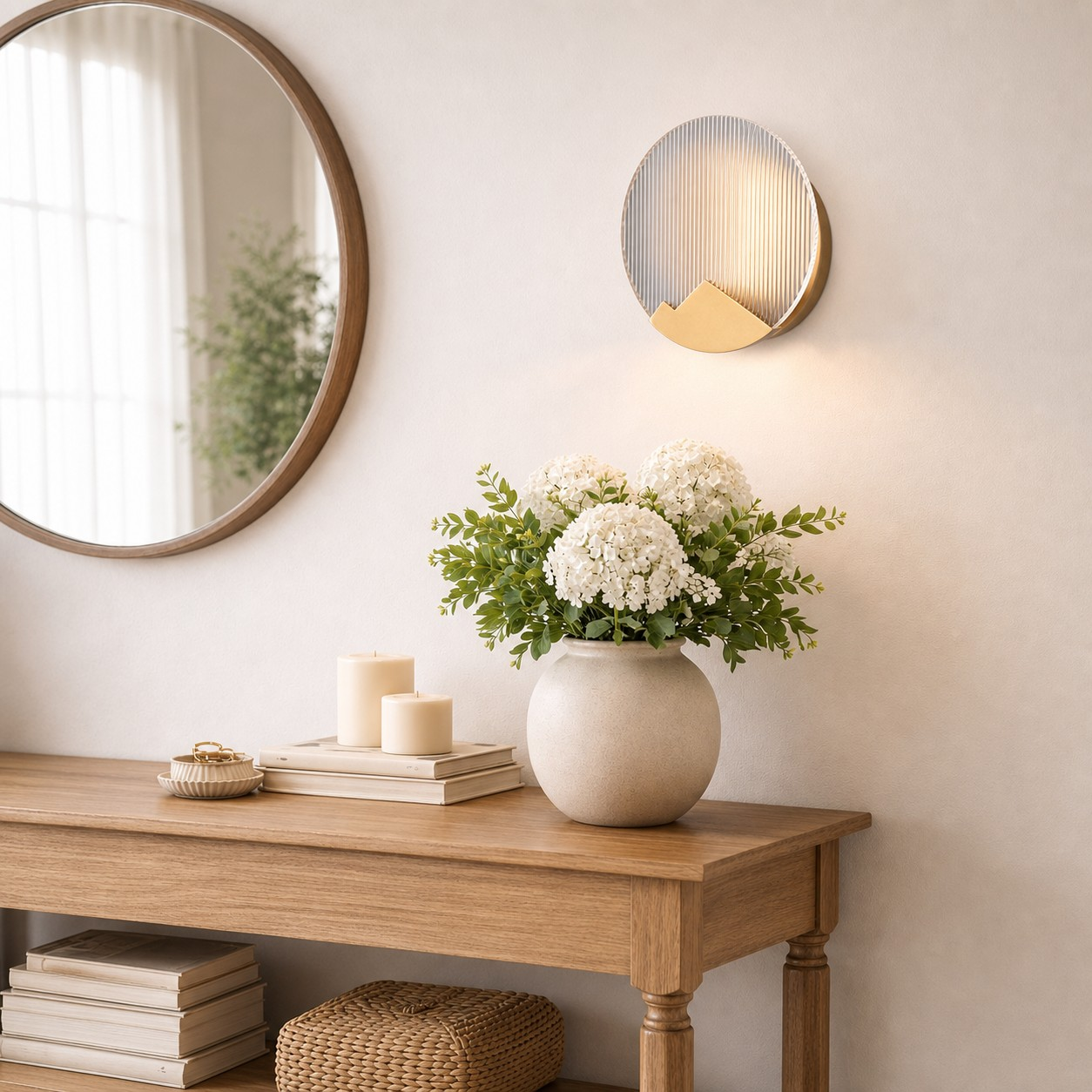 Solune wall lamp in a daylight seating area