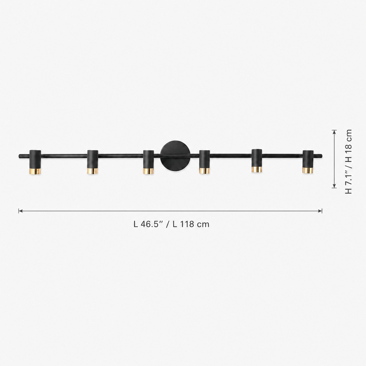 Arvico 6 Head dimensions L 118 cm H 18 cm