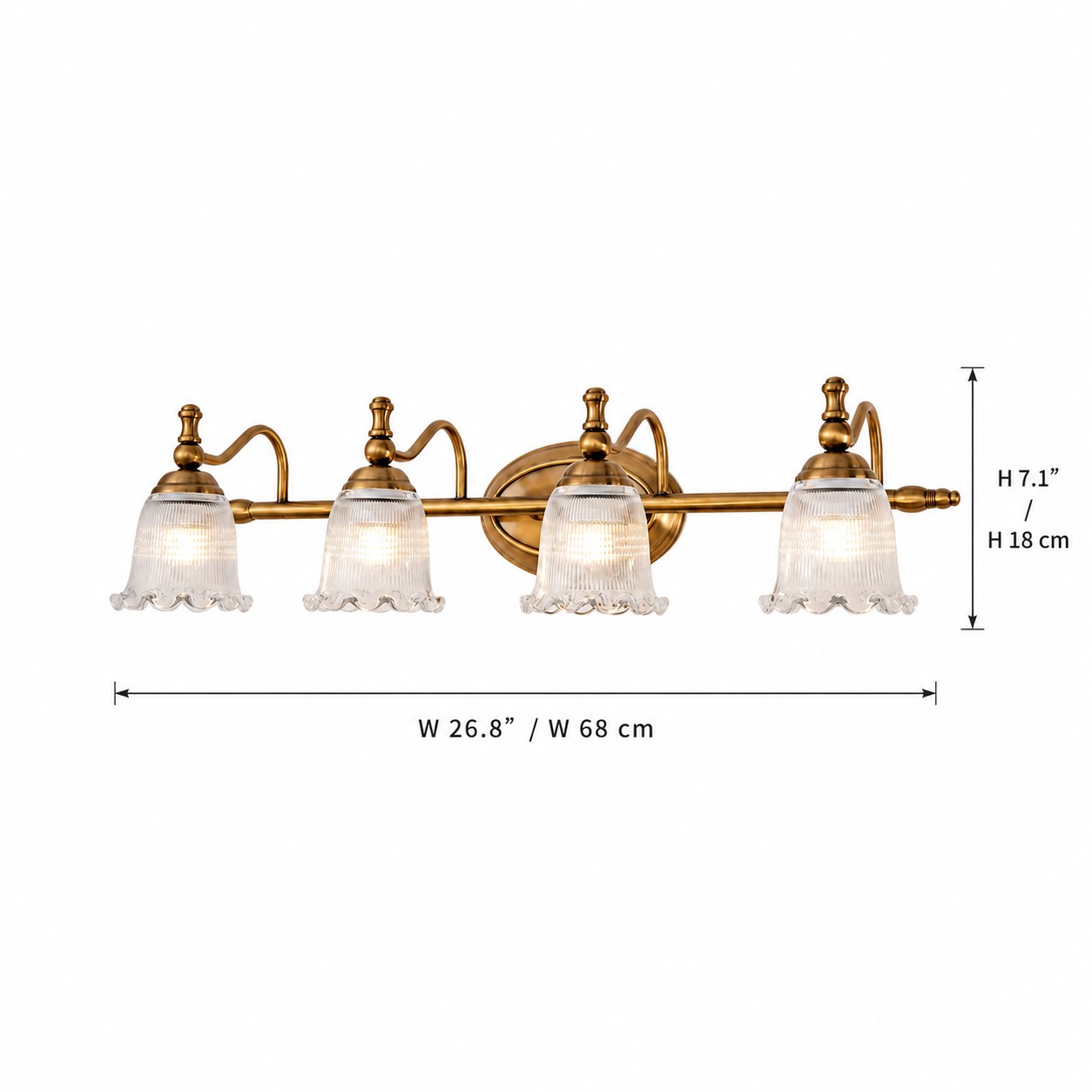 4 Head dimensions L 68 cm H 18 cm