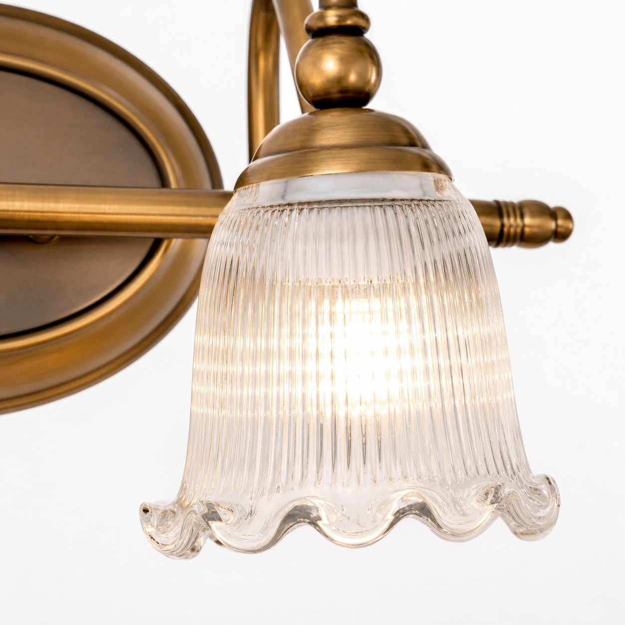 detail glass shade close