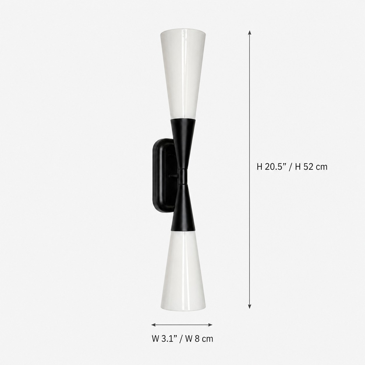 Dimensions Arvico : L 52 cm H 8 cm